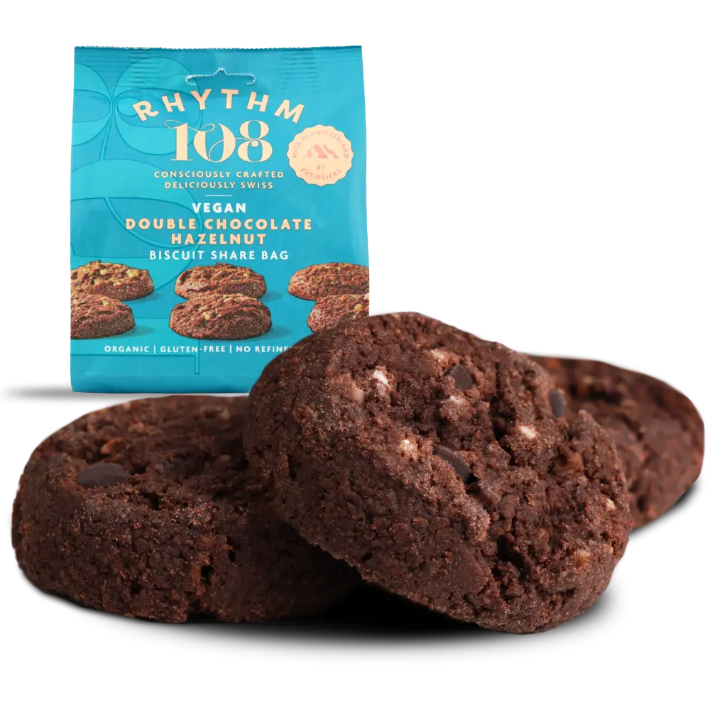 Doppel Schokolade Haselnuss Kekse 135g - Bio