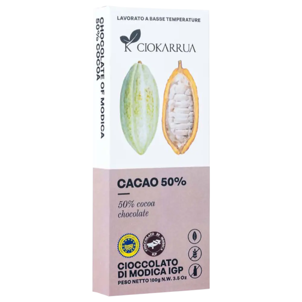Modica IGP Schokolade mit 50% Kakao 100g