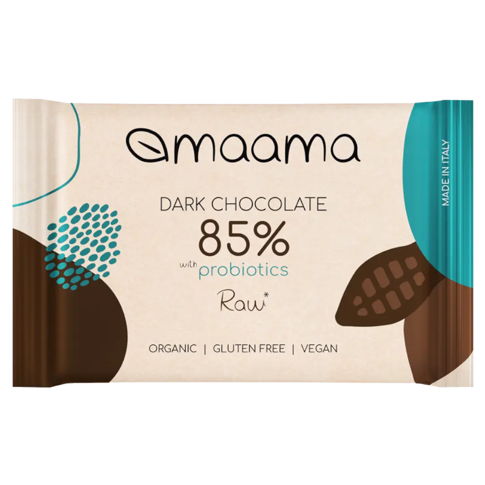 Dunkle Schokolade 85% mit Probiotika 30g - Bio