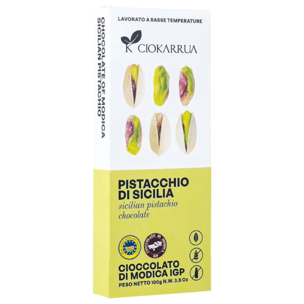 Modica IGP Schokolade mit Pistazien 100g