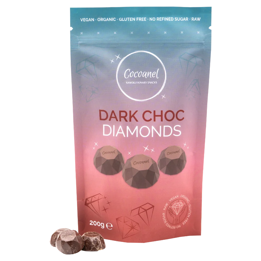 Zartbitter Schoko Diamonds | Dark Choc Diamonds 200g - Bio