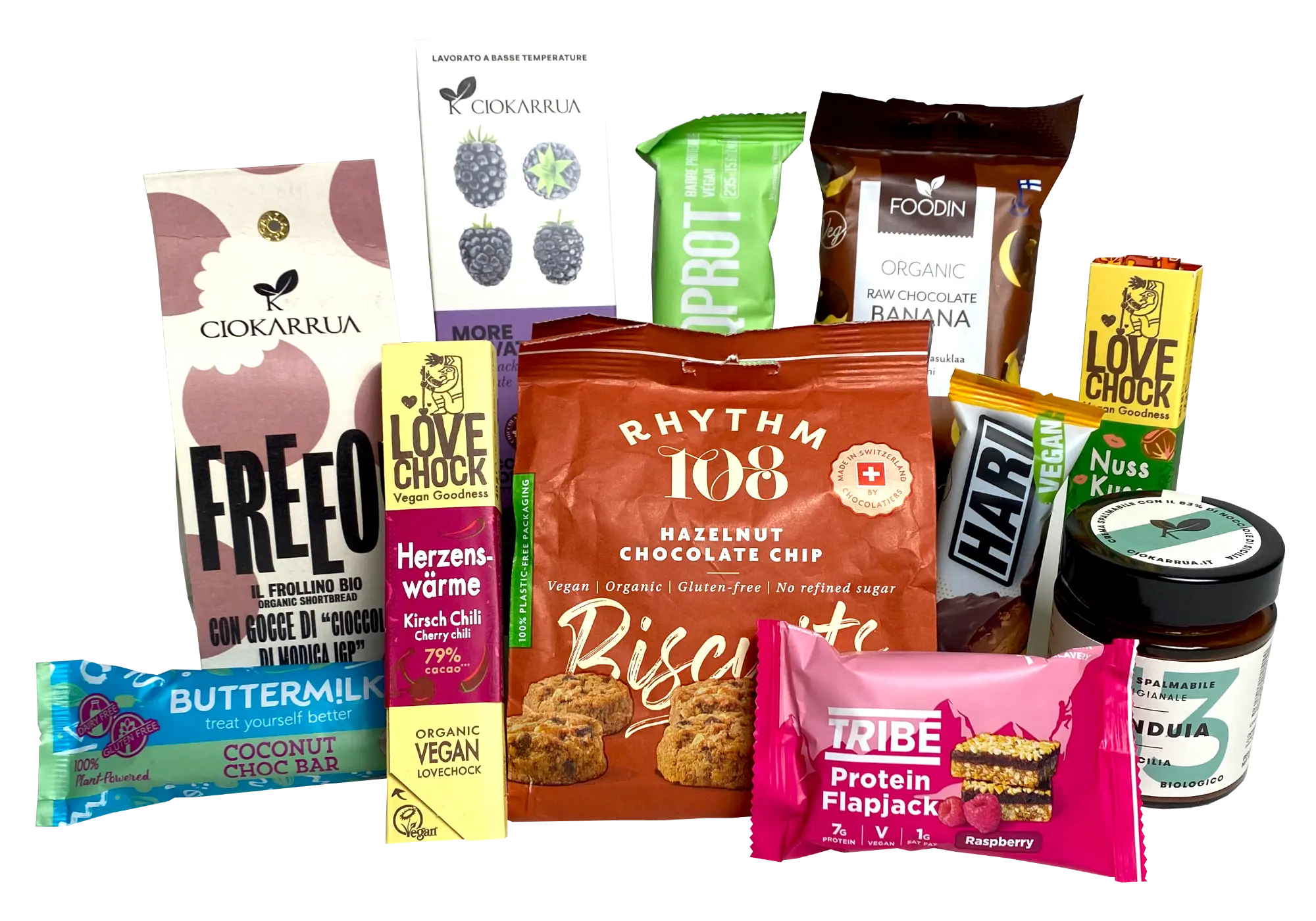 Produktsortiment von vegane Schoki