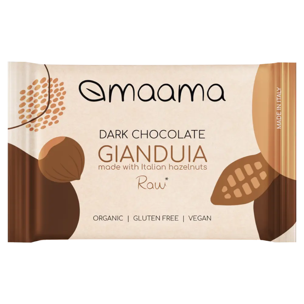 Gianduia Zartbitterschokolade mit Haselnüssen 30g - Bio
