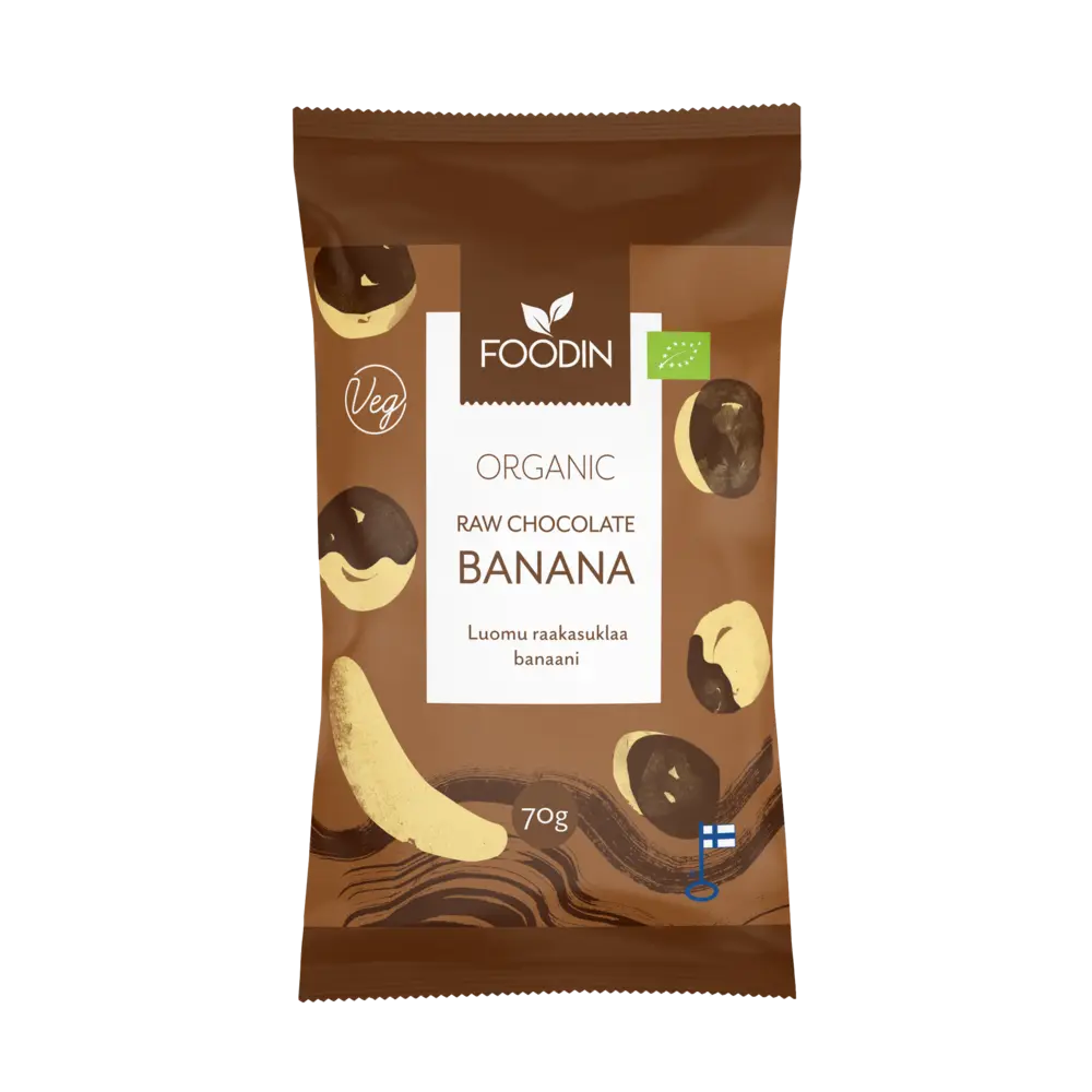 Bananen in roher Schokolade 70g - Bio
