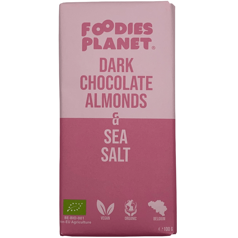 Dunkle Schokolade mit Mandeln und Salz 100g - Bio