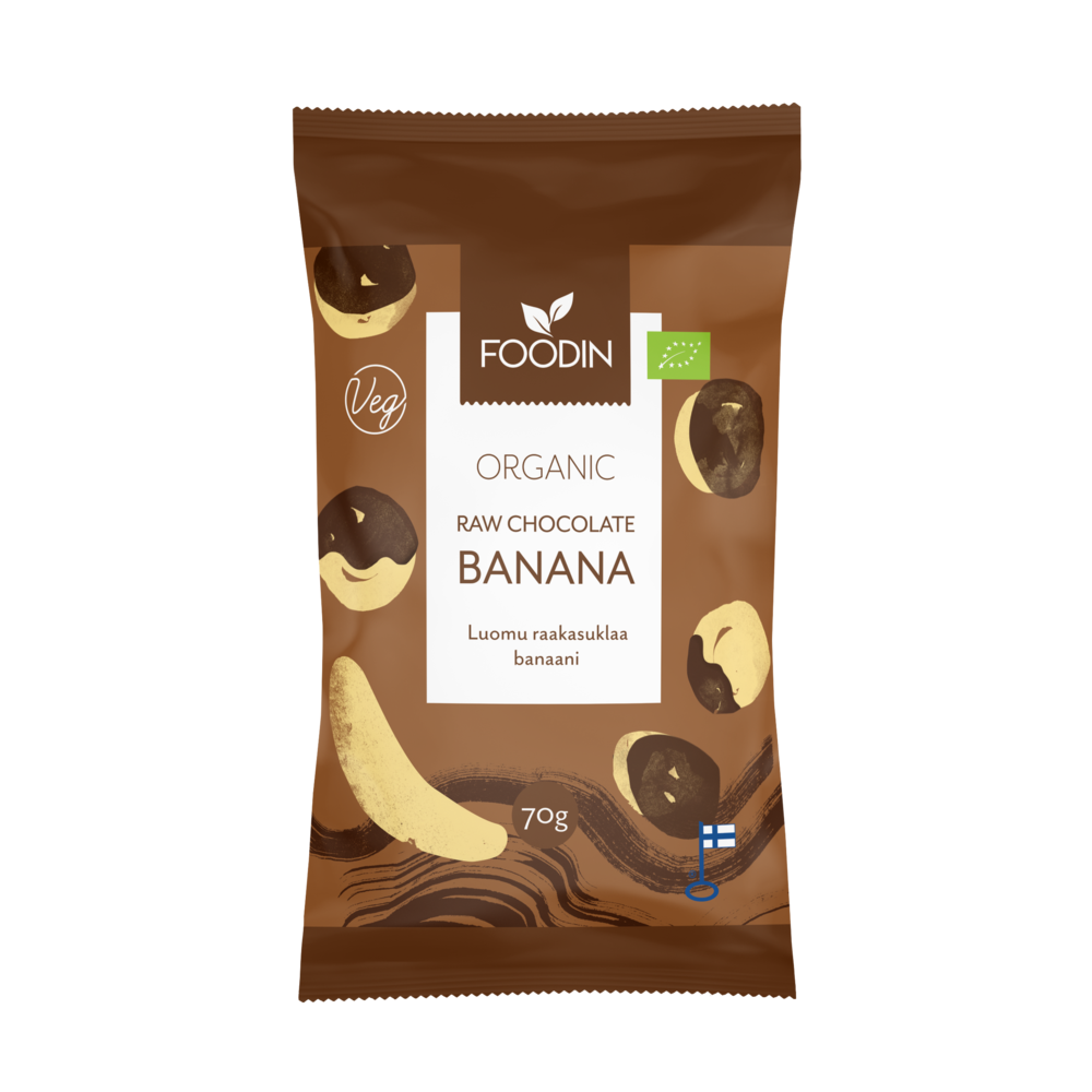 Bananen in roher Schokolade 70g - Bio