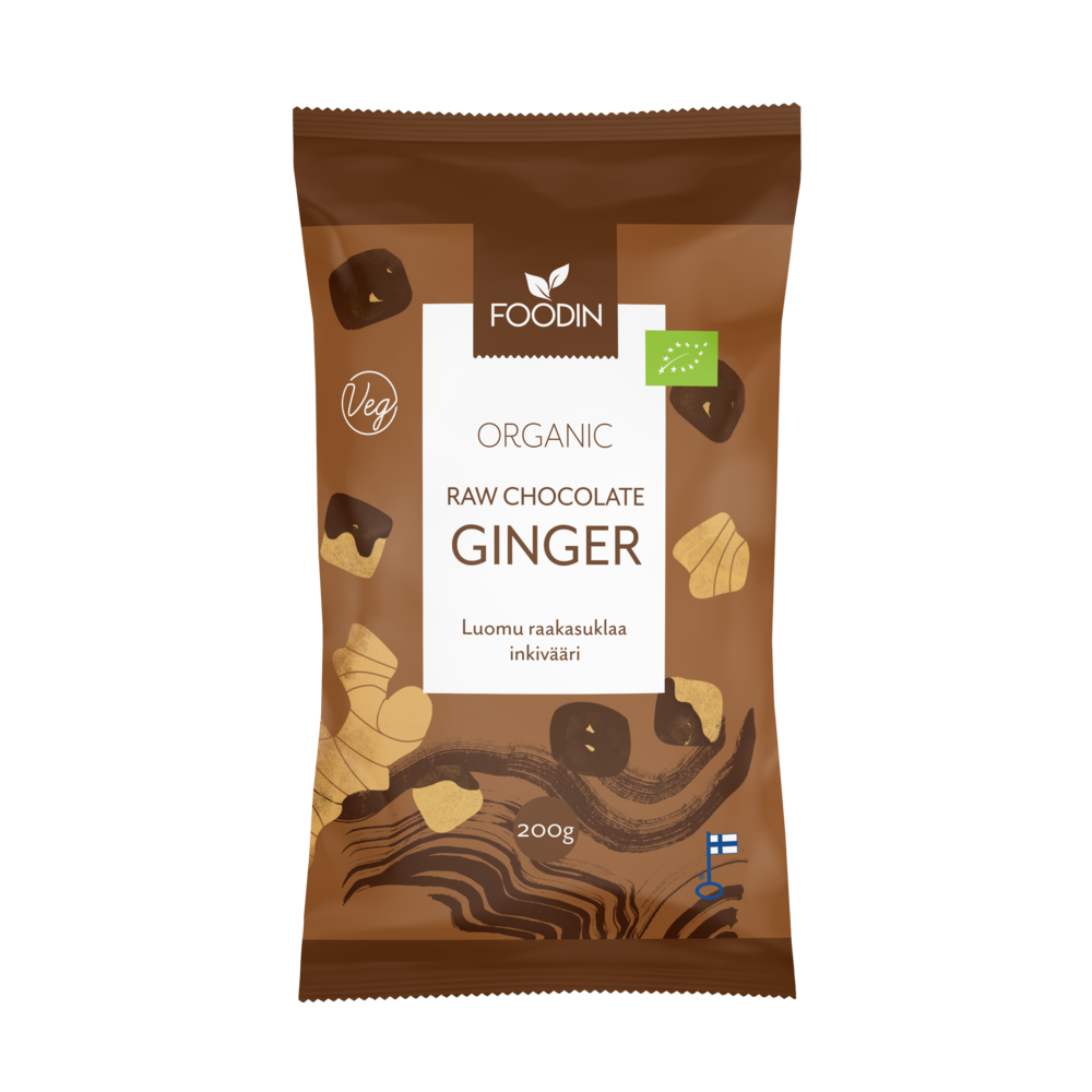 Ingwer in roher Schokolade 70g - Bio