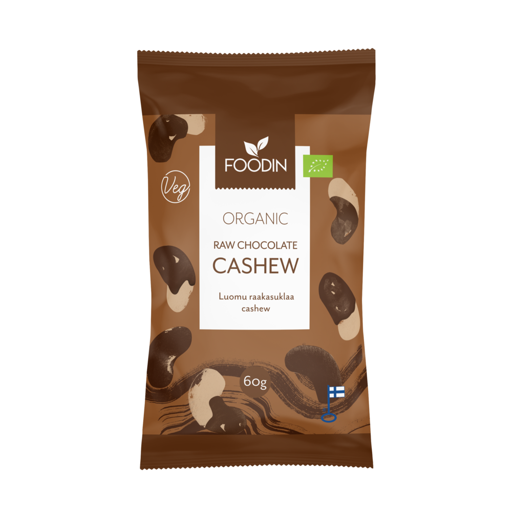 Cashew in roher Schokolade 60g - Bio