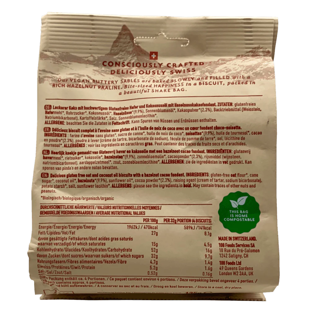 Haselnuss Schokoladen Pralinen 135g - Bio – Bild 2