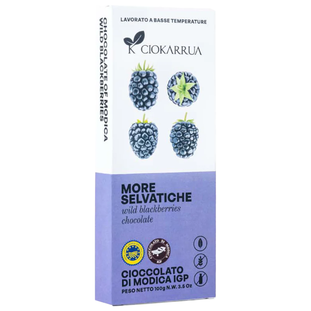 Modica IGP Schokolade mit Brombeeren 100g