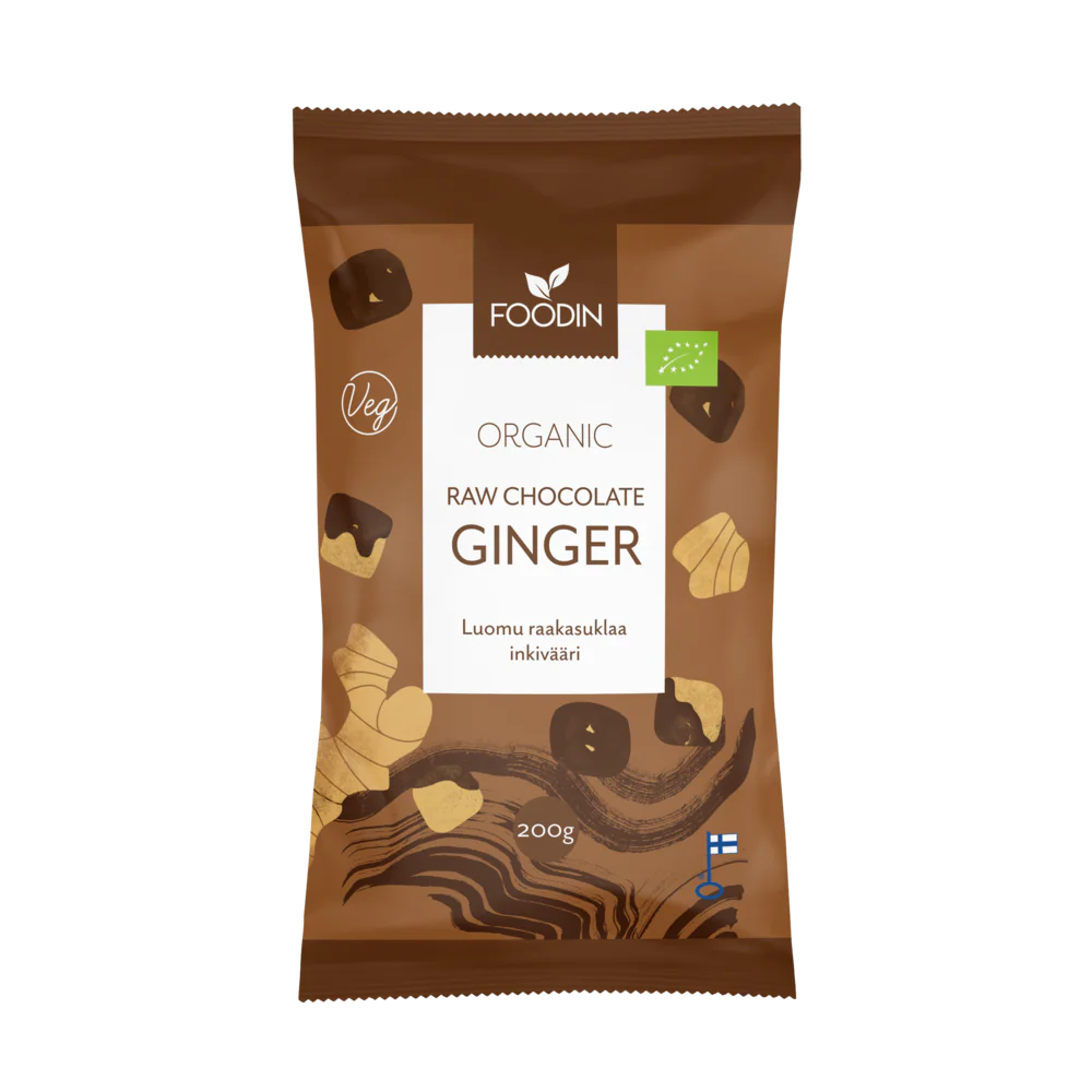 Ingwer in roher Schokolade 70g - Bio